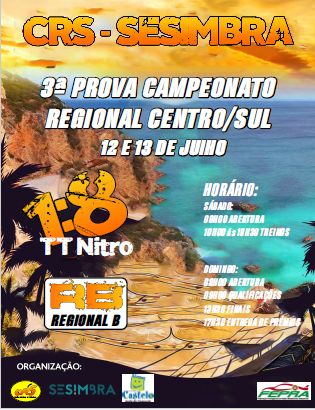 3ª Prova do Campeonato Regional (A e B) Centro/Sul 1/8 TT Combustão